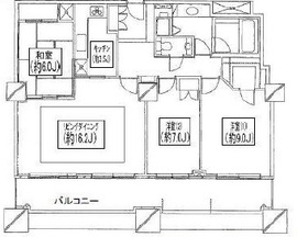 ザ・タワーグランディア 26階 間取り図