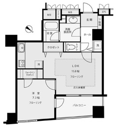 サンウッド品川天王洲タワー 20階 間取り図