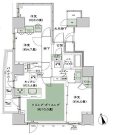 ダイレクトタワー池袋要町 14階 間取り図