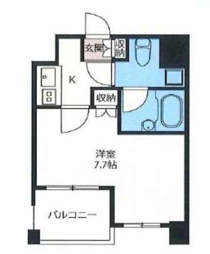 エスティメゾン浅草駒形 203 間取り図