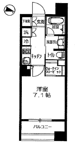 クオリアYZ恵比寿 5階 間取り図