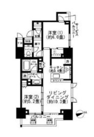 ダイレクトタワー池袋要町 7階 間取り図