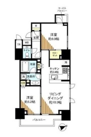 ダイレクトタワー池袋要町 9階 間取り図