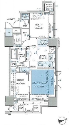 ダイレクトタワー池袋要町 15階 間取り図