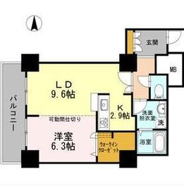 品川シーサイドビュータワー1 2713 間取り図