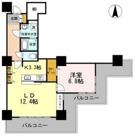 品川シーサイドビュータワー1 2712 間取り図