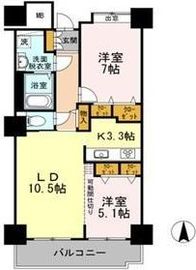 品川シーサイドビュータワー1 1612 間取り図
