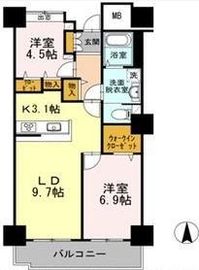 品川シーサイドビュータワー1 2109 間取り図