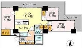 品川シーサイドビュータワー1 2601 間取り図