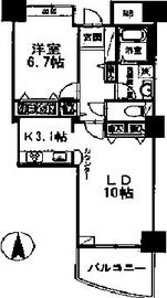 品川シーサイドビュータワー2 402 間取り図