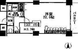 品川シーサイドビュータワー2 2206 間取り図