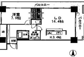 品川シーサイドビュータワー2 2906 間取り図