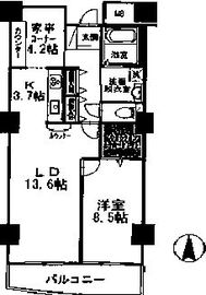 品川シーサイドビュータワー2 508 間取り図