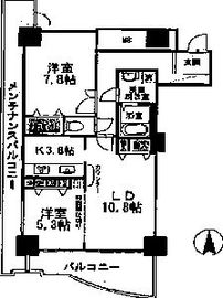 品川シーサイドビュータワー2 2707 間取り図