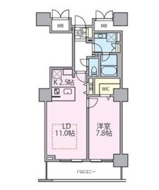 ロイヤルパークスタワー南千住 402 間取り図