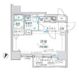 リヴシティ一番町 4階 間取り図