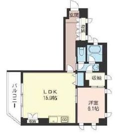 エスティメゾン麻布永坂 201 間取り図