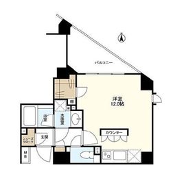 クオリア目黒大橋ウエスト 7階 間取り図