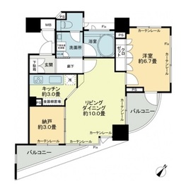 D'グランセ白金 6階 間取り図