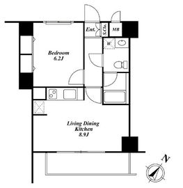 Roppongi Residences 1204 間取り図