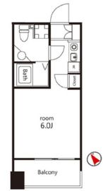 クレジデンス神谷町 1103 間取り図