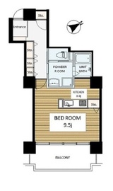 六本木ビュータワー 13階 間取り図