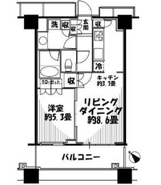 アウルタワー 25階 間取り図