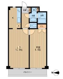 ガーデン目黒南 206 間取り図