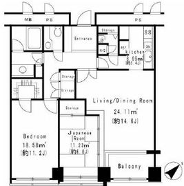 グリーンパーク赤坂 2812 間取り図