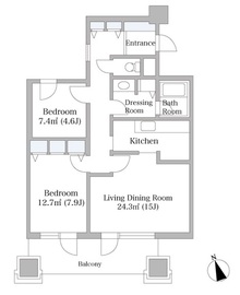 入船ハイツ 1302 間取り図