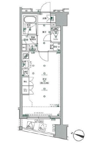 フォレシティ神田多町 7階 間取り図