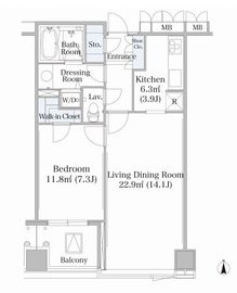 大井町ハイツ 1006 間取り図