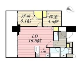 ブリリア有明シティタワー 26階 間取り図