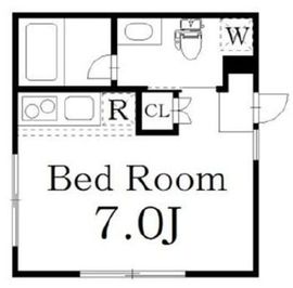 ヴェールコート表参道 203 間取り図