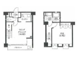 麻布十番ハイツ 404 間取り図