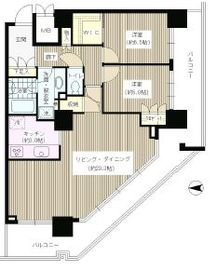 イーストコモンズ清澄白河セントラルタワー 4階 間取り図