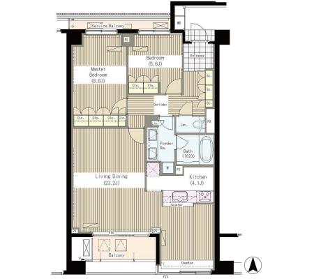 ランテンヌ四谷 211 間取り図