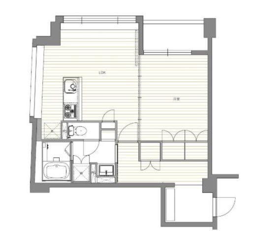 シティテラス赤坂 302 間取り図