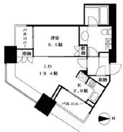 高輪ザ・レジデンス 4階 間取り図