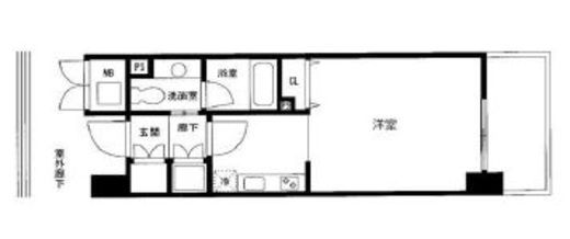クリプトメリア目黒 207 間取り図