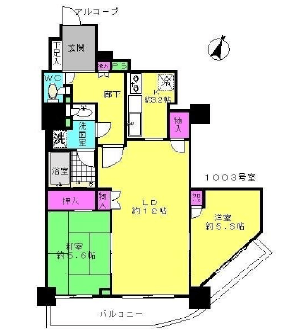 ステーションフロントタワー 30階 間取り図