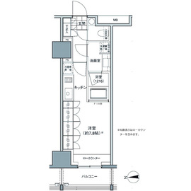 パークハビオ東中野 406 間取り図