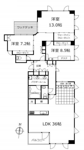 ルモンド代官山 3階 間取り図