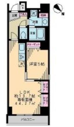 アーク銀座京橋 502 間取り図