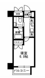 レジディア月島3 1205 間取り図