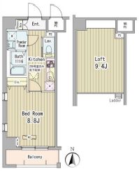 フォンターナ入谷 101 間取り図