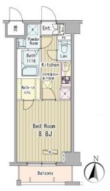 フォンターナ入谷 502 間取り図