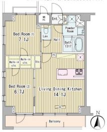 フォンターナ入谷 801 間取り図