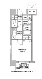 コンフォリア清澄白河サウス 1001 間取り図