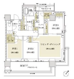 ザ・パークハウスグラン千鳥ヶ淵 2階 間取り図